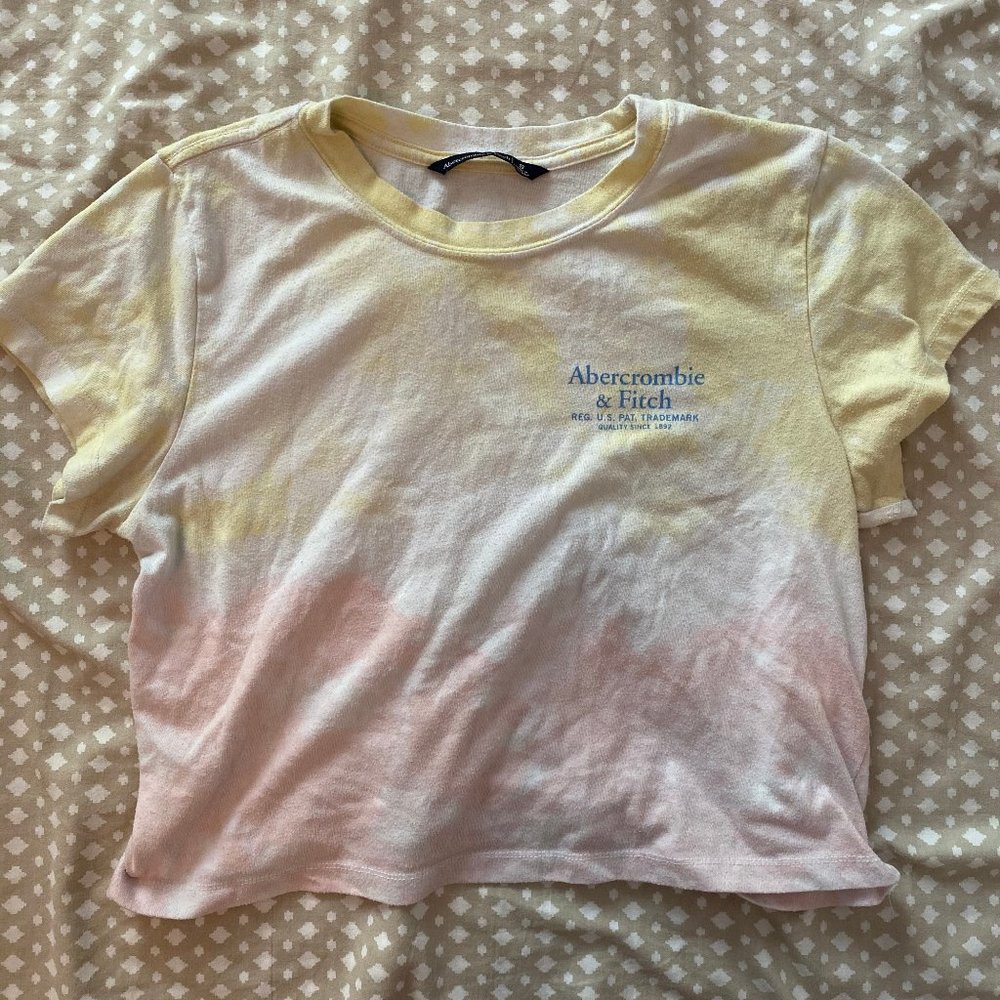 A&F Cropped Tie Dye Tshirt